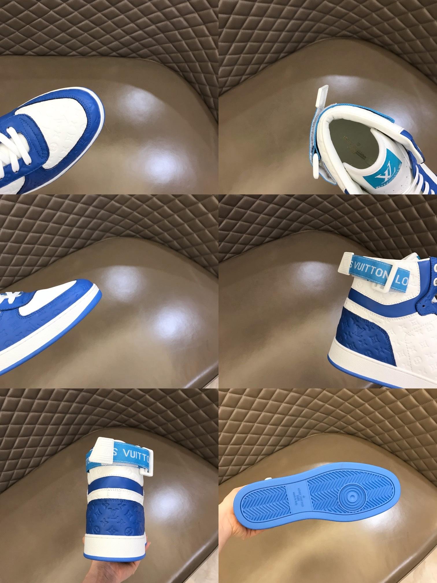 2022 New sneakers high-end boutique men's shoes casual shoes blue 4