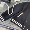 ysl baseball uniform design black and white thread closing back with high qualit