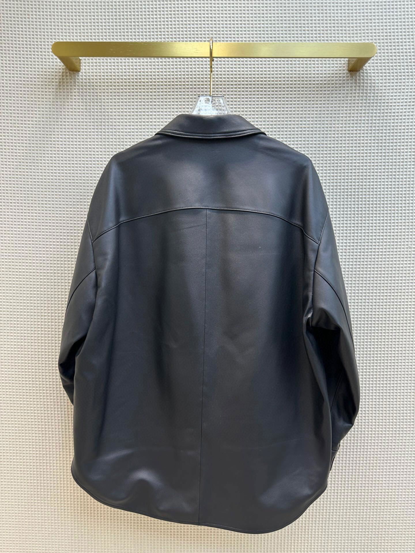 2023 new leather coat CE shirt - style leather coat with 100% imported lambskin 5