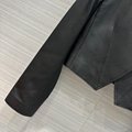 2023TOPWomen's leather temperament short style jacket leather coat 100% lambskin 12