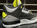 AJ3 Retro "Oregon Ducks Pit Crew" Black and yellow Oregon Medium top basketball 