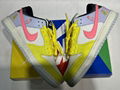      SB Dunk Low "Be True" Sb Embroidered Rainbow Low top casual board shoes 7