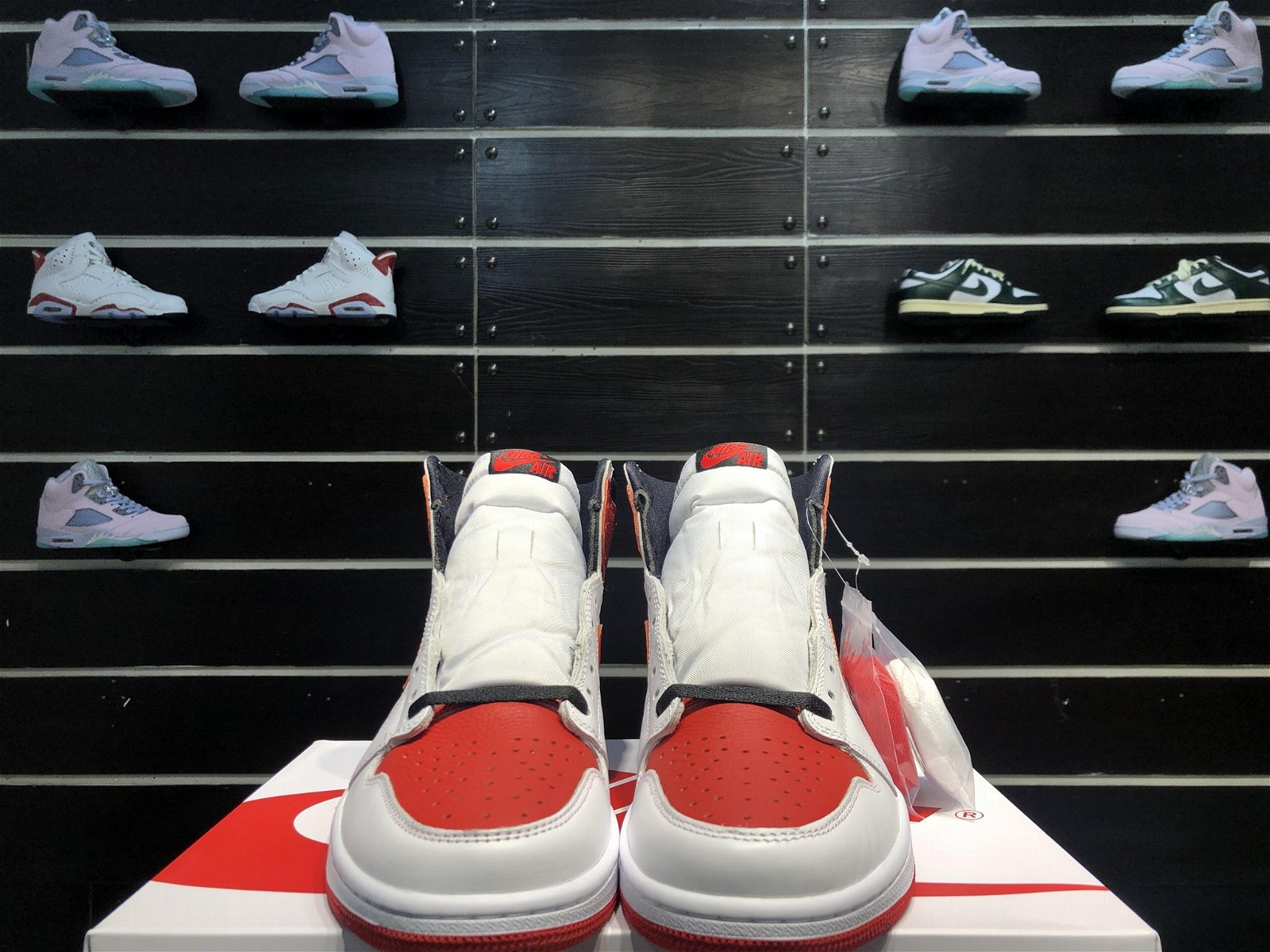 Air Jordan 1 High OG “Heritage”New white red Kao Bon basketball shoes 4