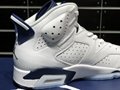 Air Jordan 6 “Midnight Navy”White and blue Cobon basketball shoes