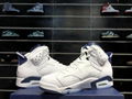 Air Jordan 6 “Midnight Navy”White and blue Cobon basketball shoes