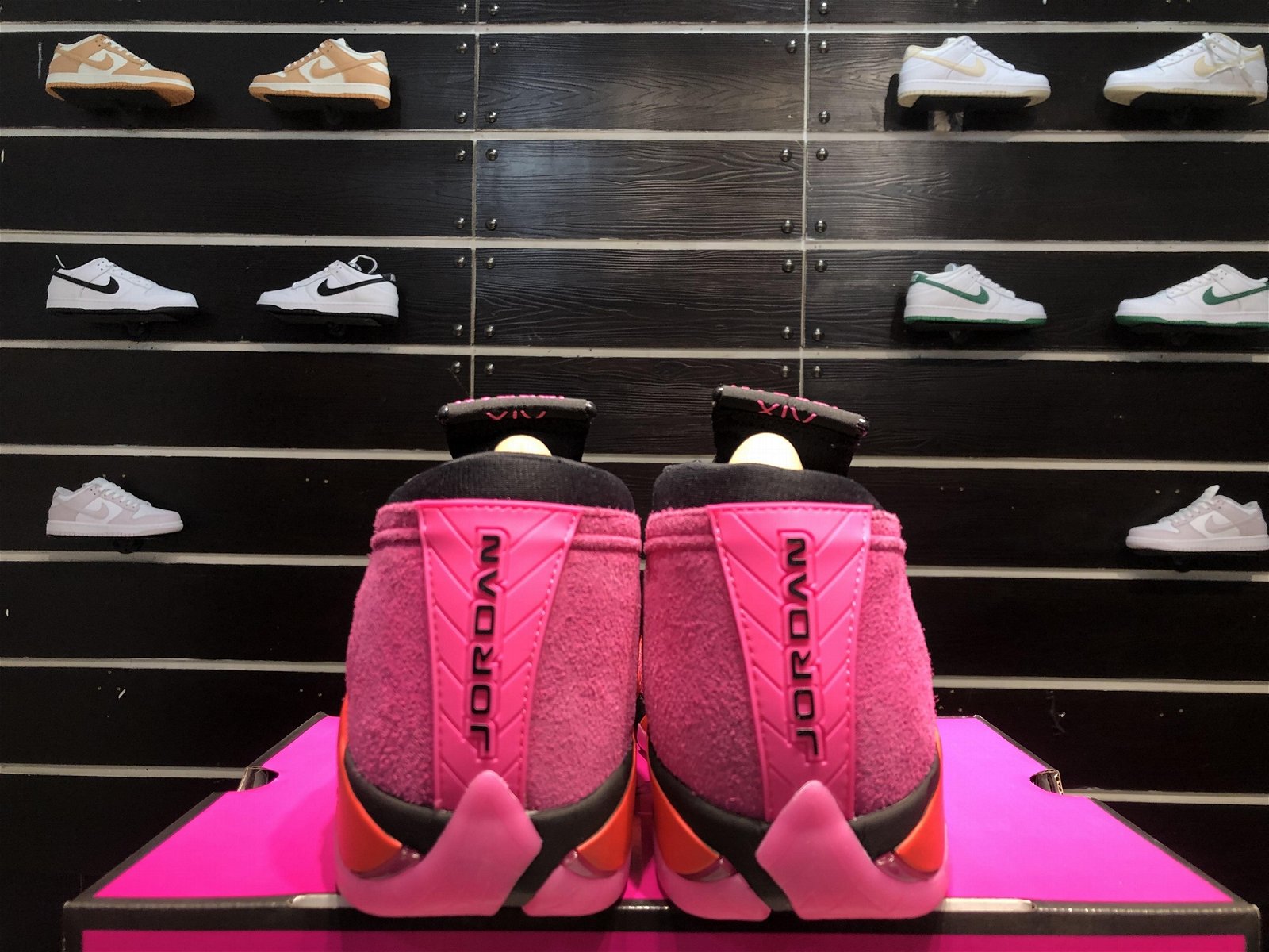 new top      shoes Air Jordan 14 Low WMNS “Shocking Pink  2