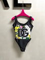 Big logo flower rabbit pattern one-piece