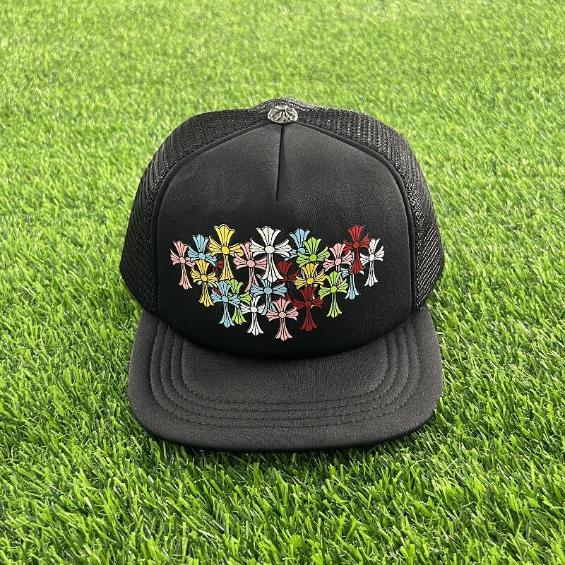 2023 new hat CHROME HEARTS Colorful Cloth Trucker Hat 3