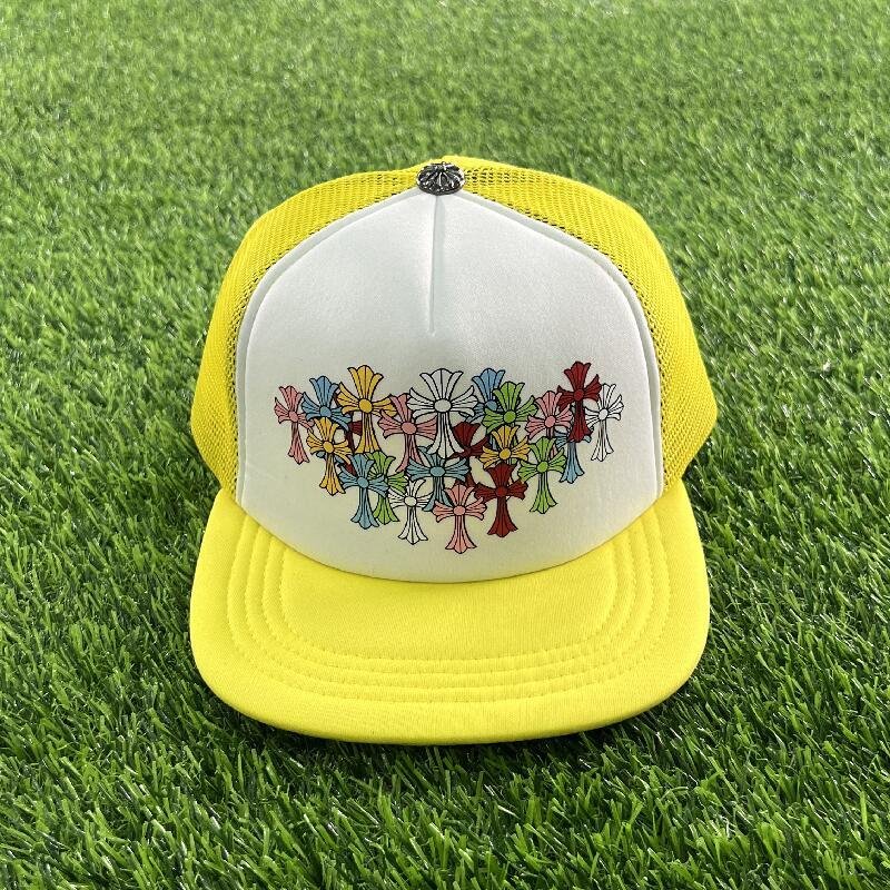 2023 new hat CHROME HEARTS Colorful Cloth Trucker Hat 5