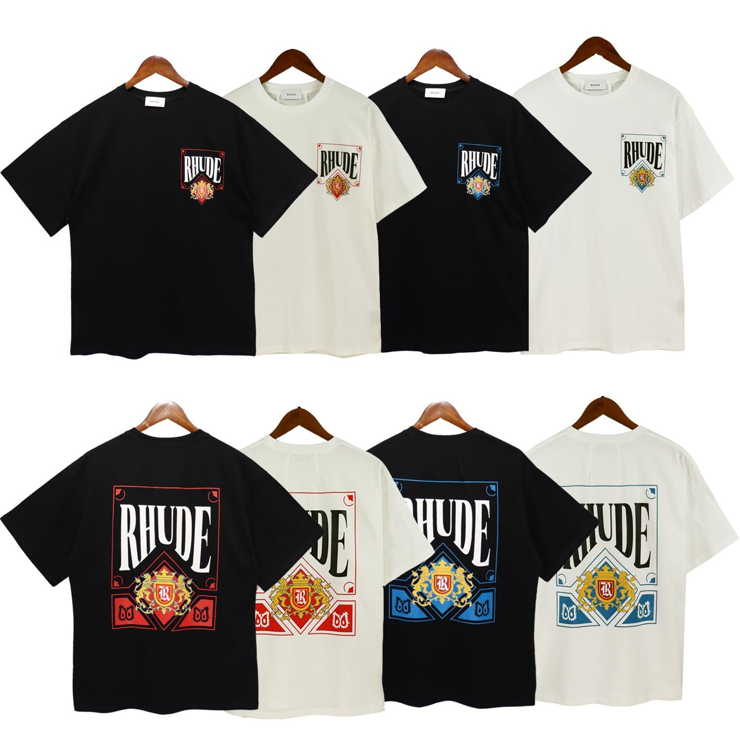 wholesale Luxury brand  RHUDE T-shirt best price best quality cotton clothes