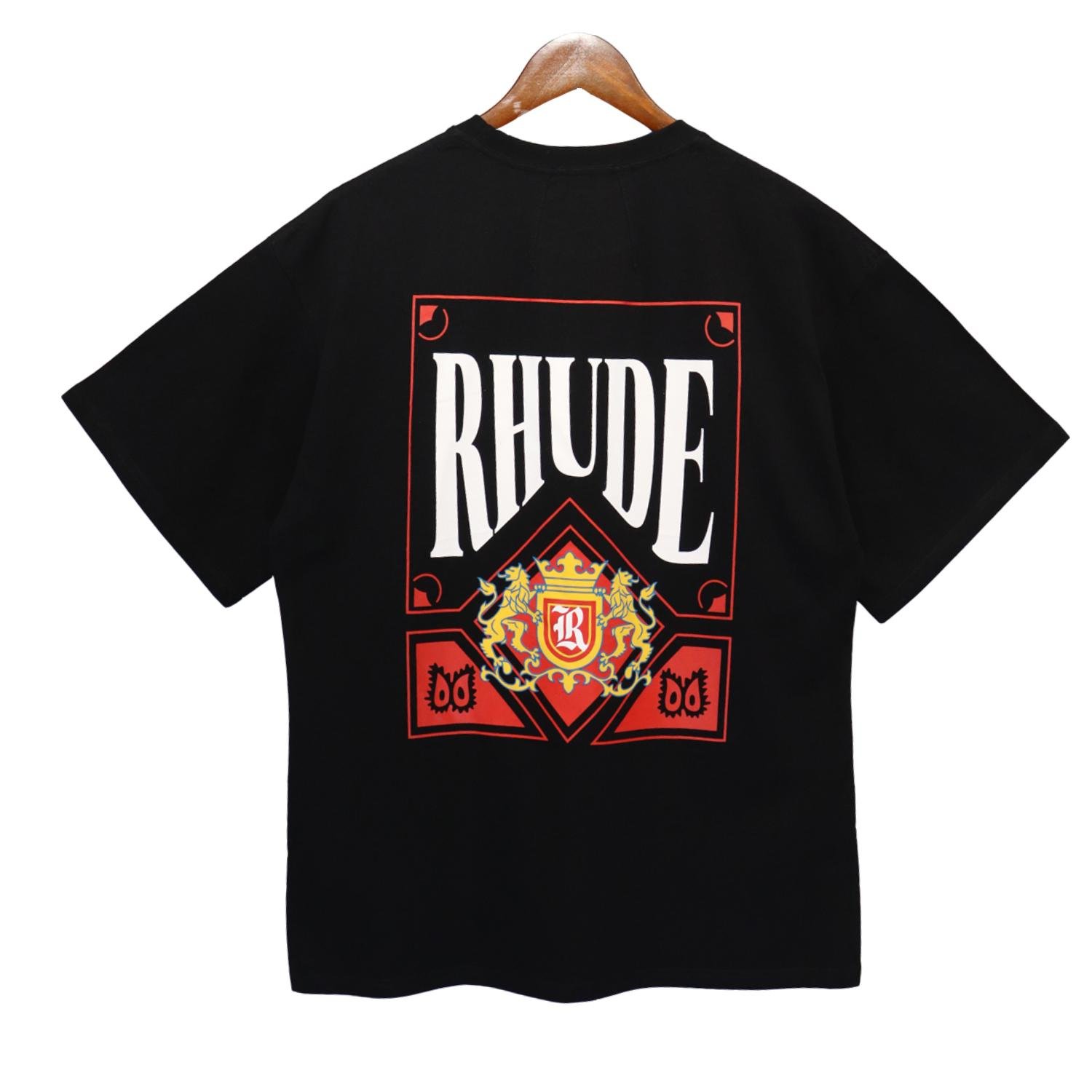 wholesale Luxury brand  RHUDE T-shirt best price best quality cotton clothes 4