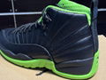 Air Jordan 12 Black and Green High Top basketball Shoes Sneakers