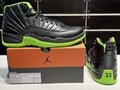 Air Jordan 12 Black and Green High Top basketball Shoes Sneakers