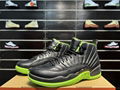 Air Jordan 12 Black and Green High Top basketball Shoes Sneakers