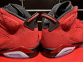 Air Jordan 6 Toro Varsity Red/Black6Red suede basketball shoes 