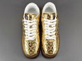 LOUlS VUlTTON X NiKe Air Force 1 LOw  gold Casual shoes