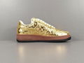 LOUlS VUlTTON X NiKe Air Force 1 LOw  gold Casual shoes