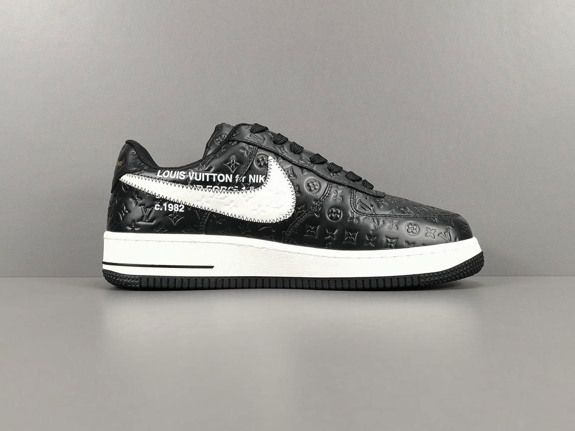 LOUlS VUlTTON X      Air Force 1 LOw BLACK Casual shoes 5