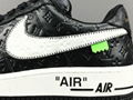 LOUlS VUlTTON X NiKe Air Force 1 LOw BLACK Casual shoes