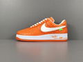 LOUlS VUlTTON X NiKe Air Force 1 LOw orange Casual shoes