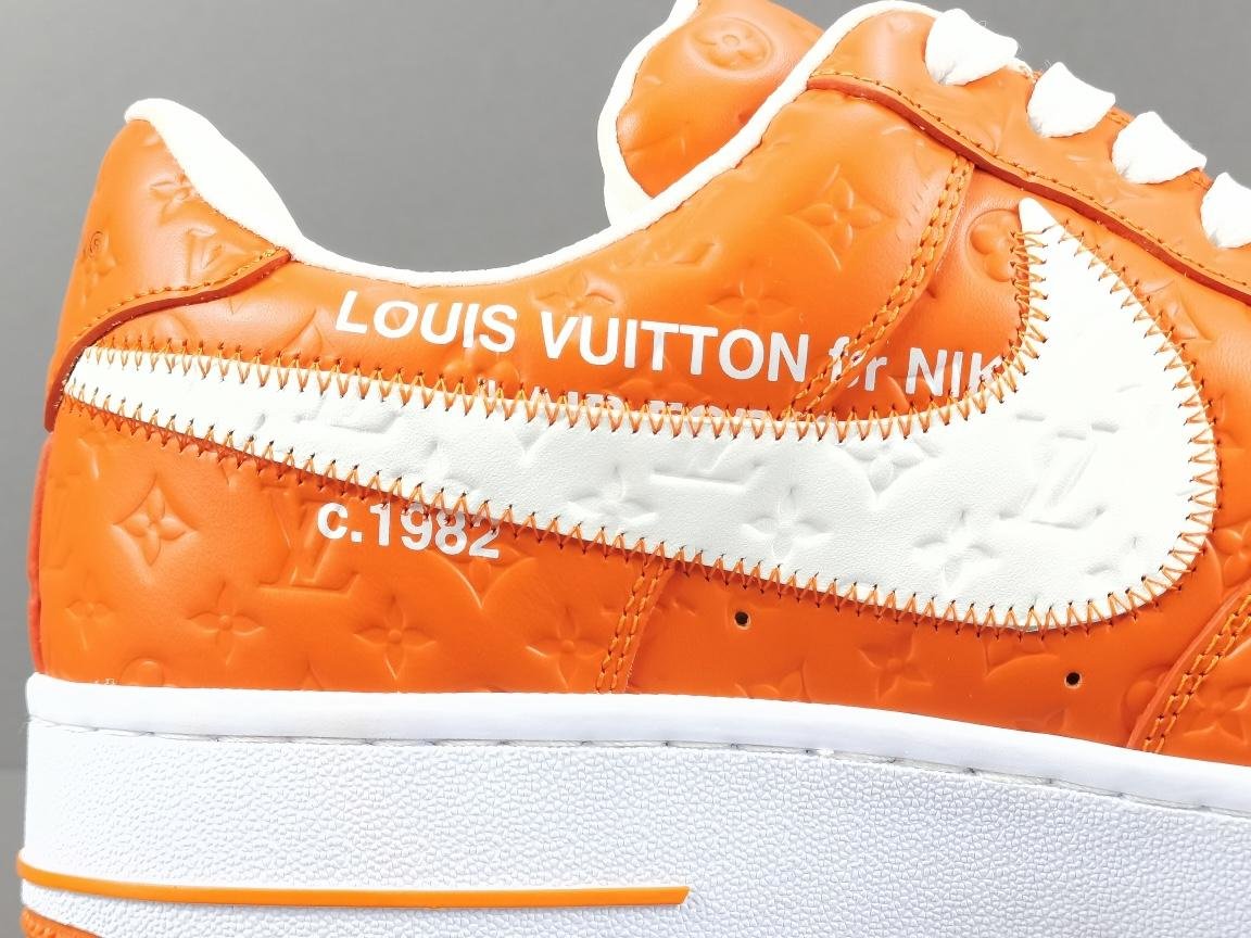 LOUlS VUlTTON X      Air Force 1 LOw orange Casual shoes 4