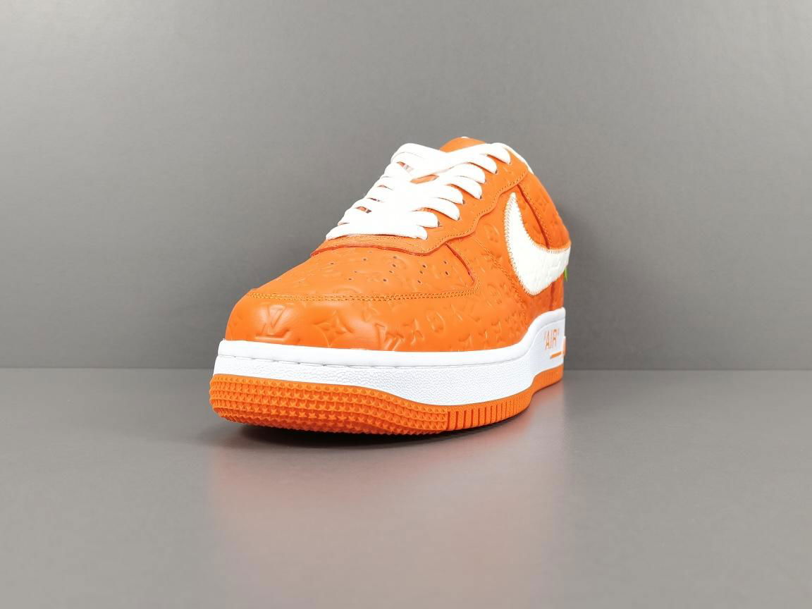 LOUlS VUlTTON X      Air Force 1 LOw orange Casual shoes 5