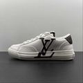 new LV shoes Cattle goods high-end imported diamond grain calfskin