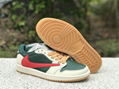 Travis Scott x AJJ 1 OG Rice Red Green backhook Low side DM7866-801 SPORT SHOES