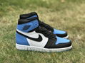 Air Jordan 1 High OG "UNC Toe" North Carolina Blue and Black Toe DZ5485-400 