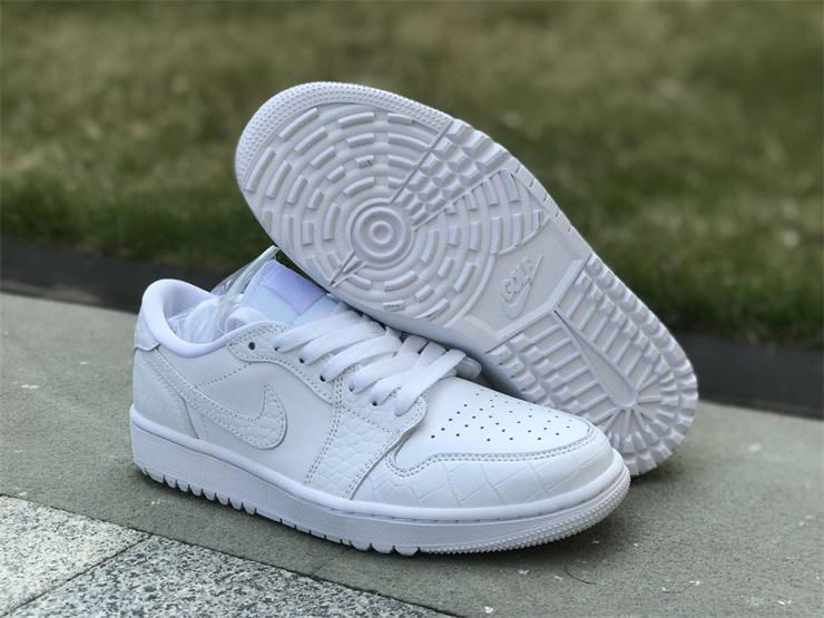 2023      shoes Air Jordan 1 Low Golf “White Croc”DD9315-110 sport shoes 