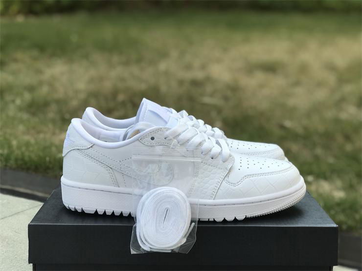 2023      shoes Air Jordan 1 Low Golf “White Croc”DD9315-110 sport shoes  2