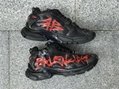 Balenciaga 7.0 High Top Black and Red Doodle 677403 W3RB1 0102 shoes 