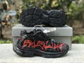 Balenciaga 7.0 High Top Black and Red Doodle 677403 W3RB1 0102 shoes 