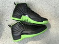 top AJ SHOES Air Jordan 12 Black and green SPORT SHOES 