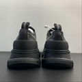 2023 new Alexander McQueen Platform shoes thick soles and elevating toe layer