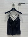 Silk small suspender high-end original single quality imported 100% silk satin s