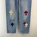 23 spring/summer series Croxin new towel embroidered cross straight leg jeans 3