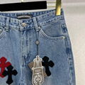 23 spring/summer series Croxin new towel embroidered cross straight leg jeans