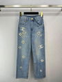 2023 women Casual fashion sense jeans all match straight long leg artifact 5