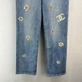 2023 women Casual fashion sense jeans all match straight long leg artifact 8