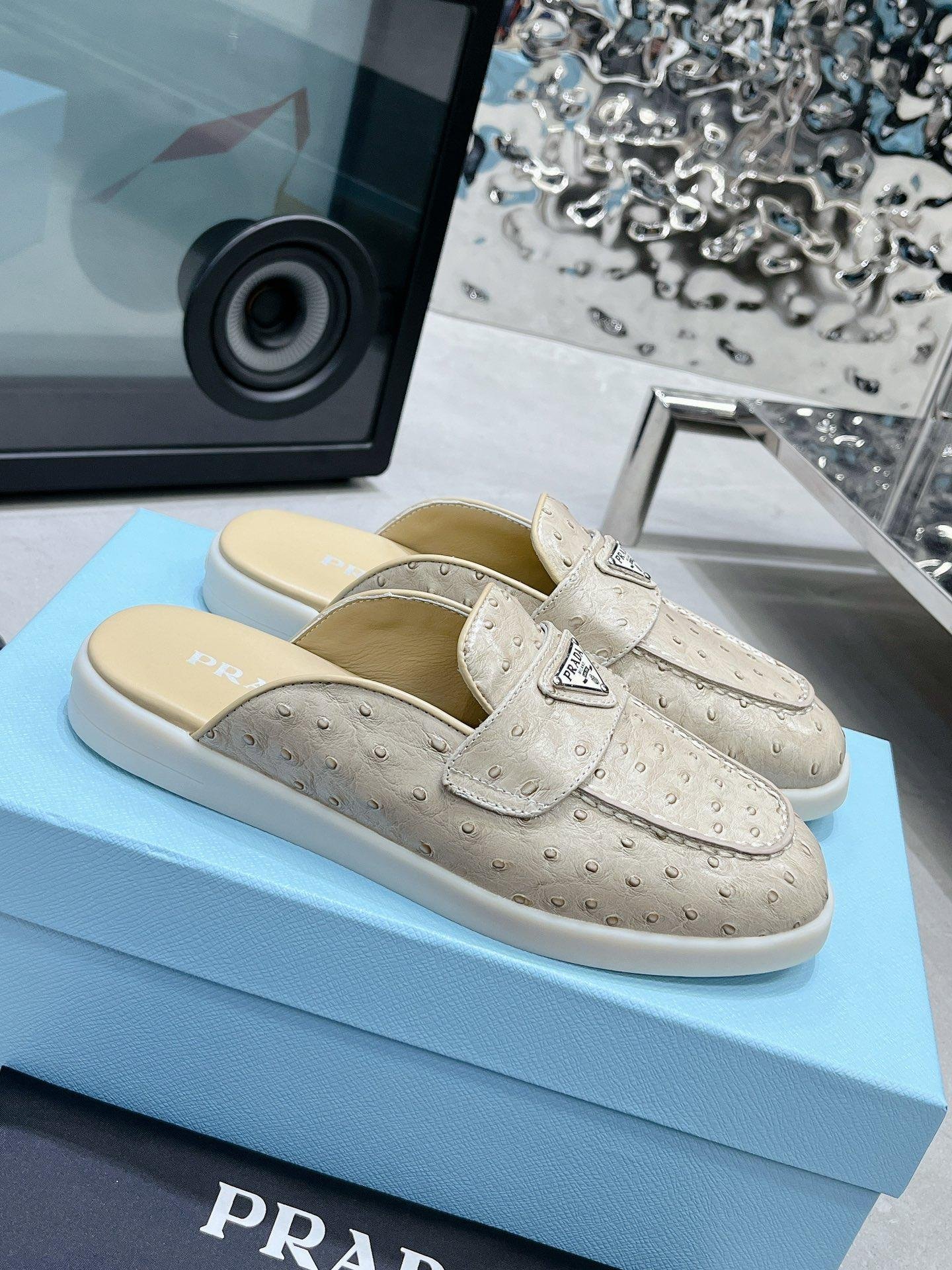 2023       shoes new couple Loafer half slipper shoes 3