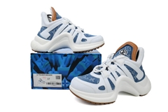                Archlight Sneakers White and blue cowboy arch bridge daddy shoes