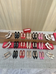New           heel shoe Fabric imported patent leather with high score 3cm/6.5cm