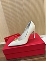 New Valentino heel shoe Fabric imported patent leather with high score 3cm/6.5cm