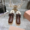        Hot boots Shoes Flat Sole Square Head Shoes Casual Women Shoes 5