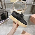        Hot boots Shoes Flat Sole Square Head Shoes Casual Women Shoes 12