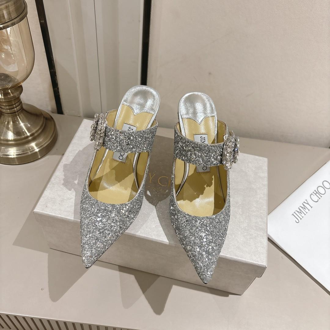            shoes Lady Shoes Bridal Pumps shoes Crystal Wedding shoes slides flat 2