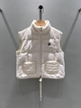 Moncl*r Autumn and winter new pocket decoration velvet drawstring vest down coat