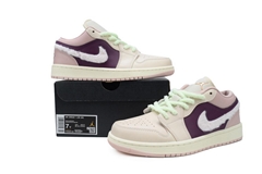 FZ3928-200 Air Jordan 1 Low SE GS 'Fur Swoosh'