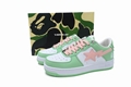 Green powdery leather  low-top board shoes 1H70-191-055 A BATHING APE Bape STA